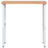 Solid Wood Beech Workbench - Durable & Adjustable 100x(55-60)cm