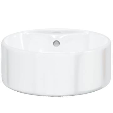 Stylish White Ceramic Wash Basin 40x14.5 cm - HipoMarket