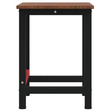 Workbench Dark Brown 100x60 cm | Solid Wood Oak | Durable Design