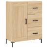 Stylish Highboard Sonoma Oak 69.5x34x180 cm | HipoMarket