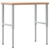 Solid Wood Oak Workbench 100x60 cm - Durable & Adjustable