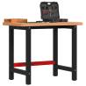 Workbench 100x(55-60)x83 cm Solid Beech Wood - Durable & Versatile