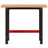 Workbench 100x(55-60)x83 cm Solid Beech Wood - Durable & Versatile