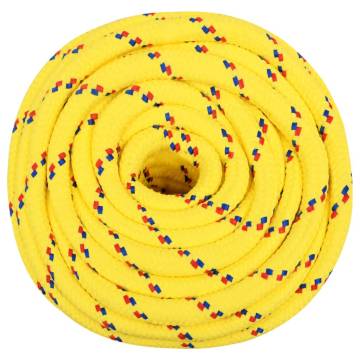 Durable Yellow Boat Rope 16mm - 100m Polypropylene