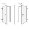 Front Door Aluminium and PVC White 110x210 cm - Secure & Elegant