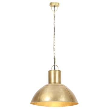 Hanging Lamp 25 W Brass Round 48 cm E27 - Hipomarket