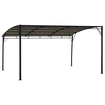 Garden Sunshade Awning 4x3x2.55m - Taupe | Hipo Market