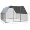 Galvanised Steel Chicken Cage 3x4x2 m - Durable & Spacious