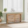  Radiator Cover Artisian Oak 149x20x82 cm Engineered Wood Colour oak Size 149 x 20 x 82 cm Quantity in Package 1 Design horizontal slats 