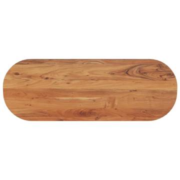 Table Top 110x40x3.8 cm Oval Solid Wood Acacia | HipoMarket