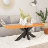 Table Top 110x40x3.8 cm Oval Solid Wood Acacia | HipoMarket