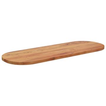 Table Top 110x40x3.8 cm Oval Solid Wood Acacia | HipoMarket