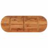 Table Top 110x40x3.8 cm Oval Solid Wood Acacia | HipoMarket