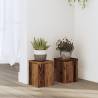  Plant Stands 2 pcs Old Wood 15x15x20 cm Engineered Wood Colour old wood Size 15 x 15 x 20 cm Quantity in Package 2 