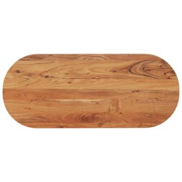 Oval Solid Wood Acacia Table Top 120x50 cm - Hipomarket