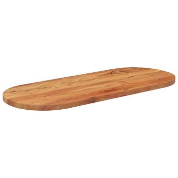 Oval Solid Wood Acacia Table Top 120x50 cm - Hipomarket