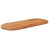 Oval Solid Wood Acacia Table Top 120x50 cm - Hipomarket