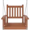 Garden Swing Chair with Metal Chains - Solid Fir Wood