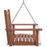 Garden Swing Chair with Metal Chains - Solid Fir Wood