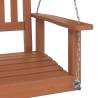 Garden Swing Chair with Metal Chains - Solid Fir Wood