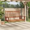 Garden Swing Bench with Metal Chains - Durable Solid Wood