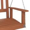 Garden Swing Bench with Metal Chains - Durable Solid Wood