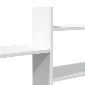 White Wall Shelf - Engineered Wood 167.5x18x68 cm | HipoMarket