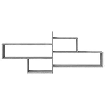 Stylish Grey Sonoma Wall Shelf - 167.5x18x68 cm | HipoMarket