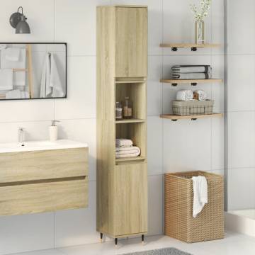 Bathroom Cabinet Sonoma Oak - Stylish Storage Solution