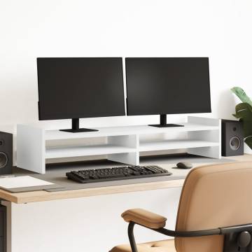 Monitor Stand White | Stylish & Functional Workspace Solution