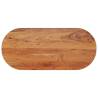  Table Top 110x50x3.8 cm Oval Solid Wood Acacia Colour acacia wood(natural) Size 110 x 50 cm Quantity in Package 1 Thickness 38 mm 