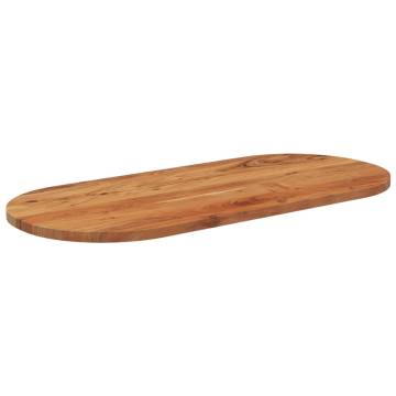 Oval Solid Wood Acacia Table Top - 110x50 cm | HipoMarket