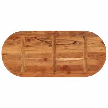 Oval Solid Wood Acacia Table Top - 110x50 cm | HipoMarket