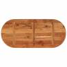 Oval Solid Wood Acacia Table Top - 110x50 cm | HipoMarket