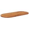 Oval Solid Wood Acacia Table Top - 90x40 cm | Hipo Market