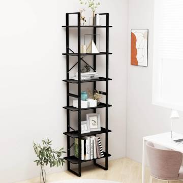 Black Storage Shelf 60x30x210 cm - Durable & Versatile