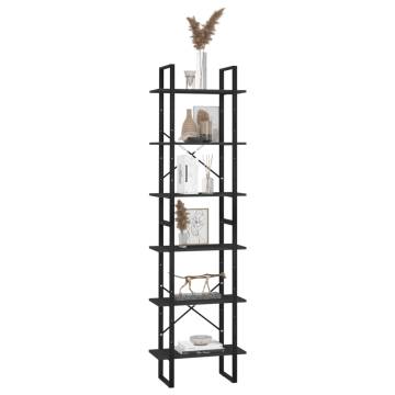 Black Storage Shelf 60x30x210 cm - Durable & Versatile