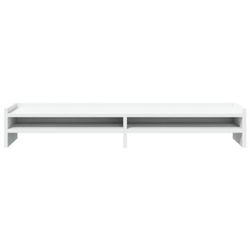 Monitor Stand White - Ergonomic Design & Storage | Hipomarket