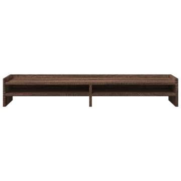 Monitor Stand Brown Oak 100x24 cm - Ergonomic & Stylish