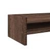 Monitor Stand Brown Oak 100x24 cm - Ergonomic & Stylish