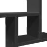 Wall Shelves 2 pcs Black 38x12x38 cm - Durable Engineered Wood