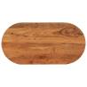  Table Top 80x40x3.8 cm Oval Solid Wood Acacia Colour acacia wood(natural) Size 80 x 40 cm Quantity in Package 1 Thickness 38 mm 