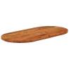 Oval Solid Wood Acacia Table Top - 80x40 cm | HipoMarket