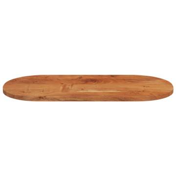 Oval Solid Wood Acacia Table Top - 80x40 cm | HipoMarket