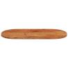 Oval Solid Wood Acacia Table Top - 80x40 cm | HipoMarket