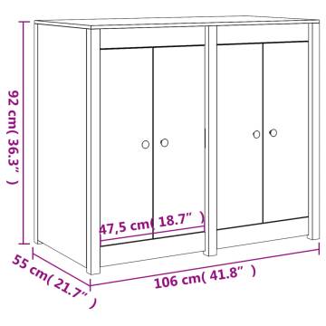 Outdoor Kitchen Cabinet - Solid Pine Wood | Hipo Market