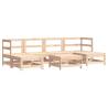 7 Piece Garden Lounge Set - Solid Pine Wood | HiPoMarket