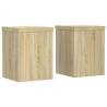 Stylish Sonoma Oak Plant Stands - 2 pcs | HipoMarket