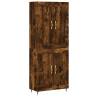 Stylish Highboard in Smoked Oak - Durable & Elegant Design