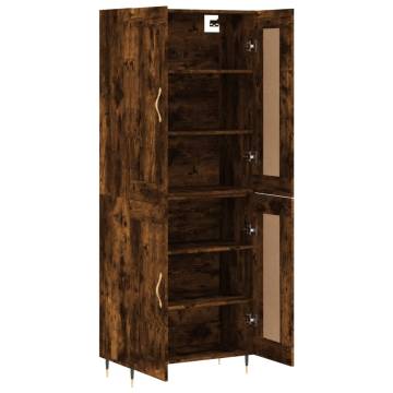 Stylish Highboard in Smoked Oak - Durable & Elegant Design